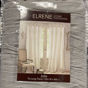 Pillows- BoHo, Scandinavian & Curtains - Gray sheer loop 2 sets